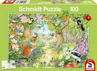 SCHMIDT SPIELE 56370 Tiere im Wald, 100 Teile