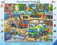 RAVENSBURGER 5142 Kinderpuzzle Auf der Baustelle ist was los!