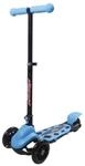 New Sports 3-Wheel Scooter Blau, klappbar, 110 mm