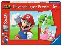 RAVENSBURGER 05186 Puzzle Super Mario 3 x 49 Teile