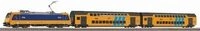 PIKO 97939 H0 Start-Set mit Bettung Personenzug E-Lok und 2 Doppelstockwagen,...
