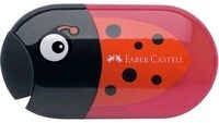 FABER-CASTELL 183526 Doppelspitzdose K&auml;fer inkl. Radierer Motiv Marienk&auml;fer