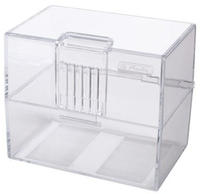 HERLITZ 50022946 Karteikasten A8 transparent leer