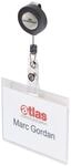 Durable 813819 Namensschild mit Ausweiskartenhalter, 60 x 90 mm, L&auml;nge 80 cm,