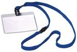 Durable 813907 Namensschild mit Textilband 10, 60 x 90 mm, L&auml;nge 44 cm, dunkelblau