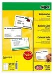 Sigel 4073054 Visitenkarte hochwei&szlig; 200g,15 Blatt