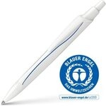 SCHNEIDER 131850 Kugelschreiber Reco weiss, Mine Eco 725 M blau