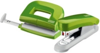 NOVUS 020-1874 Twinset Heftger&auml;t E15 und Locher E 210 fresh gr&uuml;n/grau