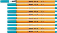 STABILO 88/31 Fineliner - STABILO point 88 - 10er Pack - hellblau