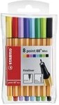 STABILO 688/08-1 Fineliner - STABILO point 88 Mini - 8er Pack - mit 8 verschiedenen