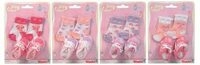 SIMBA 105560844 New Born Baby Schuhe und Socken, 4-fach sortiert