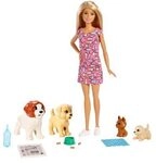 MATTEL FXH08 Barbie Hundesitterin Puppe und Welpen