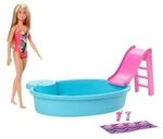 MATTEL GHL91 Barbie Pool Spielset mit Puppe (blond)
