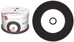 Primeon CD-R 52x, Retro-Look vinyl, schwarz, 50 St&uuml;ck