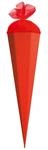 Roth Bastelschult&uuml;te 85 cm farbig mit Verschluss rot