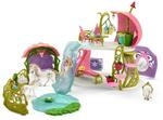 schleich&reg; 42445 BAYALA&reg; Glitzerndes Bl&uuml;tenhaus mit Einh&ouml;rnern, See und Stall