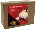 Idena LED Teelichter batteriebetrieben &Oslash;4x4,5cm 12 St&uuml;ck