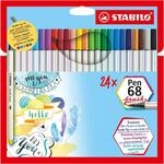 Premium-Filzstift mit Pinselspitze f&uuml;r variable Strichst&auml;rken - STABILO Pen 68
