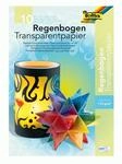 Folia Mappe mit Regenbogentransparentpapier, farbig sortiert, 10 Blatt, 115 g/qm