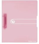 HERLITZ 11409026 Ringbuch PP A4 2 Ringe 25 mm transparent ros&eacute;