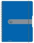 Herlitz Spiralblock A4 to go 80 Blatt Sonderlineatur kariert blau