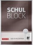 BRUNNEN Schulblock A4 Premium 50 Blatt, gelocht, Lineatur 8f