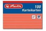 Herlitz Kateikarten A7 100 St&uuml;ck orange liniert