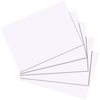 HERLITZ 10621449 Karteikarte A7 blanko wei&szlig; 100 St&uuml;ck
