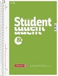 BRUNNEN 1067940 Collegeblock Student A4 unliniert Deckblatt: gr&uuml;n