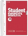 BRUNNEN 1067952 Collegeblock Student A5 5 mm kariert Deckblatt: rot