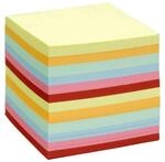 Folia Notizklotz 700 Blatt 9x9 cm holzfrei farbig