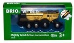 BRIO 63363000 BRIO Goldene Batterielok mit Licht und Sound