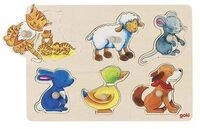 goki 57929 Hintergrundbildpuzzle Mutter und Kind
