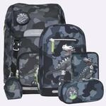 Beckmann Schulrucksack-Set Classic Maxi Camo Rex, 6-teilig