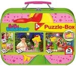 Schmidt Spiele Puzzle - Box im Metallkoffer Bibi Blocksberg, 2x60, 2x100 Teile