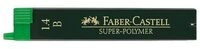 FABER-CASTELL 121411 Feinmine SUPER-POLYMER 1,4mm B 6 St&uuml;ck