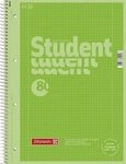 BRUNNEN 1067928152 Collegeblock Premium Student Colour Code A4 kariert, mit Randlinie