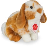 HERMANN TEDDY 93723 Hase sitzend hellbraun/wei&szlig; gescheckt 20 cm