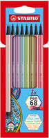 STABILO EO68/8-02 Premium-Filzstift - STABILO Pen 68 - 8er Pack - mit 8...