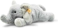STEIFF 064074 Soft Cuddly Friends Elna Elefant, hellgrau 28 cm