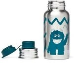 ERGOBAG ERG-EBO-001-003 Edelstahl Trinkflasche Monster, silber