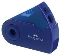 FABER-CASTELL 182701 Spitzer Doppelspitzdose SLEEVE rot/blau sortiert