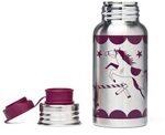 ERGOBAG ERG-EBO-001-001 Edelstahl Trinkflasche Pferdestar, silber