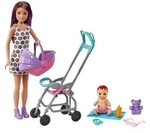 MATTEL GXT34 Barbie &bdquo;Skipper Babysitters Inc.&ldquo;-Puppe und Kinderwagen-Spielset