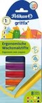 PELIKAN 700832 Pelikan Wachsmaler, ergonomische Dreikantform, wasserfest, 8 St&uuml;ck in