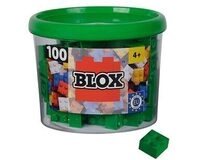 SIMBATOYS 104114532 Blox - 100 4er Bausteine gr&uuml;n - kompatibel mit bekannten