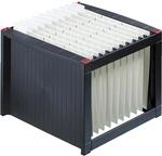 Helit H6110092 H&auml;ngeregistraturgestell, schwarz/rot