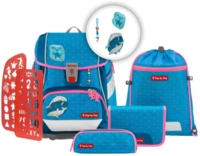 Step by Step 213207 2IN1 PLUS Schulranzen-Set "Dolphin Pippa", 6-teilig