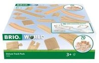 BRIO 63603000 BRIO World 36030 Schienensortiment Deluxe - 70-teiliges Set