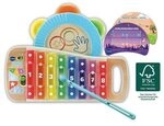 VTECH 80-615604 Interaktives Holz-Xylofon mit Tamburin